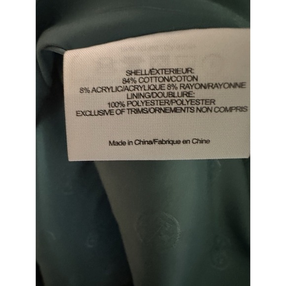 Tory Burch Nora Skirt Size 8 Green White Tweed Fringe Trim Designer Women's - Picture 12 of 12